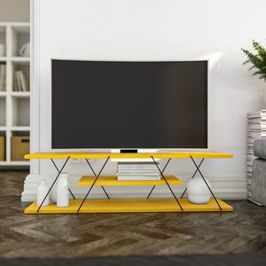 TV stolek ANABELA, žlutá/černá obraz