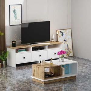 Obývací pokoj CALIDO, bílá/dub obraz