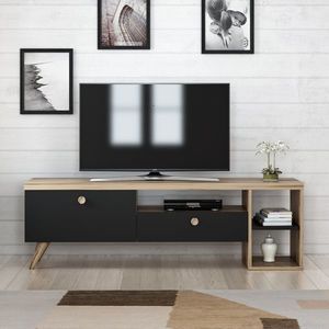 TV stolek RAGDOLL, černá/dub obraz