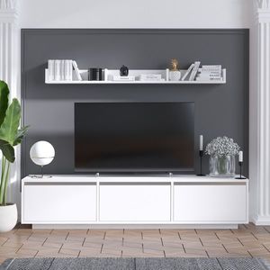 TV stolek CEDRIC, bílá obraz