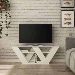 TV stolek CAP, bílá obraz