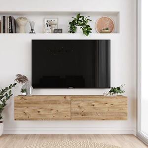 TV stolek ASTRA s výklopy, atlantská borovice obraz
