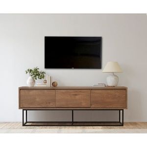 TV stolek BRAIDEN 140 cm, vlašský ořech/černá obraz