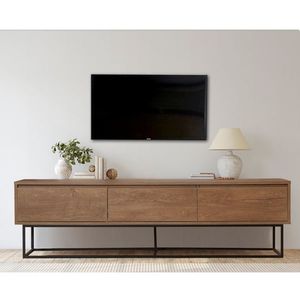 TV stolek BRAIDEN 180 cm, vlašský ořech/černá obraz