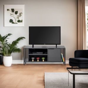 TV stolek AMÁLIE, antracit/černá obraz