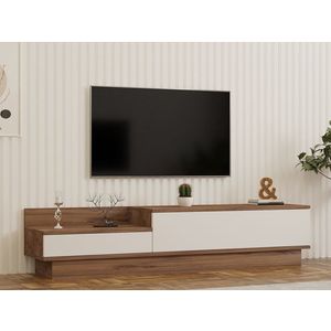 TV stolek ALBURY, atlantská borovice/bílá obraz