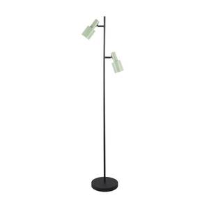 Lindby Stojací lampa Lindby Ovelia, zelená/černá obraz