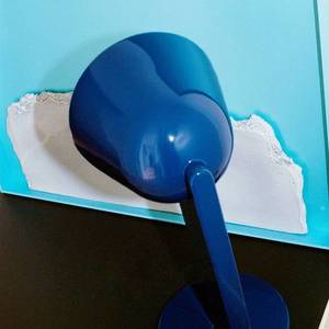FLOS FLOS Céramique Postranní stolní lampa, modrá obraz