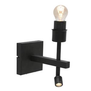 Steinhauer Nástěnné svítidlo Stang, LED světlo na čtení, černé/přírodní proutí obraz