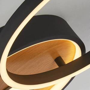 Searchlight Stropní svítidlo LED Curio Flush, vzhled dřeva obraz