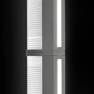 Slamp Slamp LED stojací lampa Modula lineární, skládaná, světle šedá obraz