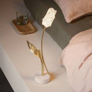 Slamp Nabíjecí stolní lampa Slamp LED Tulip, bílý podstavec obraz