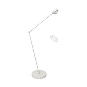 Lindby Stojací lampa Jyla, bílá, nastavitelná, čočka, 4200K obraz
