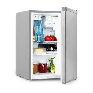 Klarstein Cool Kid, mini lednice, mrazící prostor, 66 l/1, 5 l, energetická třída F, 41 dB, nerezová ocel obraz
