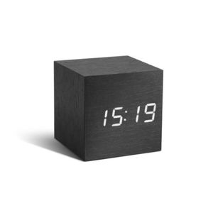 Budík "Cube Click", černá / bílá - Gingko obraz