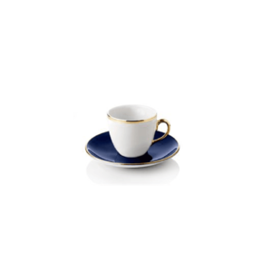 Turecký kávový set 4 šálků s podšálky, modrá - Selamlique obraz