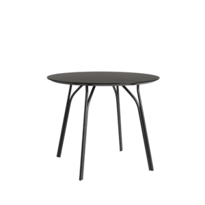 Jídelní stůl "Tree", 90 cm, 3 varianty - Woud Varianta: černá, černé nohy obraz