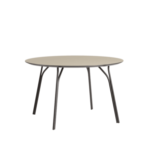 Jídelní stůl "Tree", 120 cm, 3 varianty - Woud Varianta: krémově hnědá, černé nohy obraz