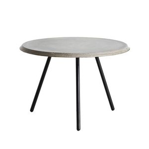 Konferenční stolek "Soround", 14 variant - Woud Varianta: Ø 60 cm - beton | černé nohy (39, 5 cm) obraz