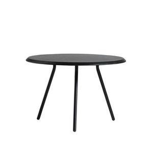 Konferenční stolek "Soround", 14 variant - Woud Varianta: Ø 60 cm - dub, černý | černé nohy (44 cm) obraz