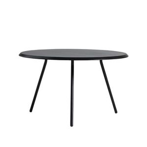 Konferenční stolek "Soround", 14 variant - Woud Varianta: Ø 75 cm - dub, černý | černé nohy (44 cm) obraz