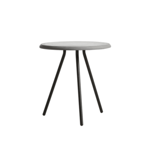 Odkládací stolek "Soround", 4 varianty - Woud Varianta: Ø 45 cm - beton | černé nohy (48, 3 cm) obraz