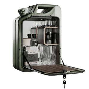 Minibar / kanistr - Bar Cabinet, Army Green, 6 variant - Danish Fuel Varianta: Walnut obraz