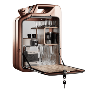 Minibar / kanistr - Bar Cabinet, Copper, 6 variant - Danish Fuel Varianta: Zebrano obraz