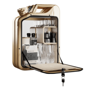 Minibar / kanistr - Bar Cabinet, Gold, 6 variant - Danish Fuel Varianta: Oak obraz