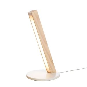Stolní lampa LED40, 400 mm, více variant - TUNTO Model: dub, bíle mořený, QI bezdrátová technologie obraz