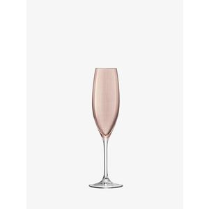Sklenice na šampaňské Polka, 225 ml, metalická, set 4 ks - LSA International obraz