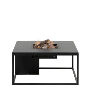 Stůl s plynovým ohništěm COSI- typ Cosiloft 100 černý rám / černá deska obraz
