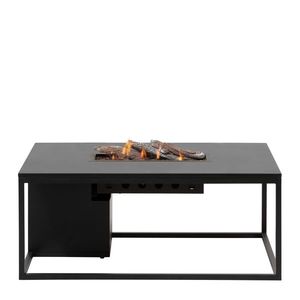 Stůl s plynovým ohništěm COSI- typ Cosiloft 120 černý rám / černá deska obraz