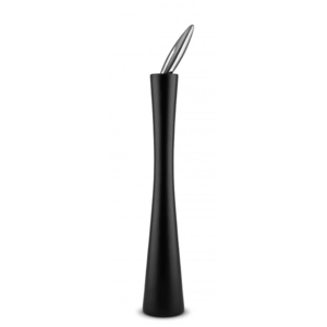 Dřevěný mlýnek na pepř, černý, prům. 8.5 cm - Alessi obraz