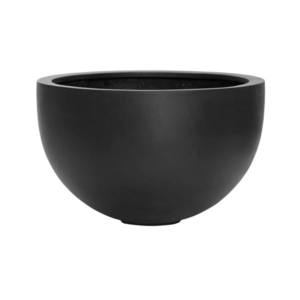Květináč Bowl, barva černá, více velikostí - PotteryPots Velikost: L - v. 38 cm, ⌀ 60 cm obraz
