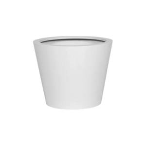 Květináč Bucket, barva lesklá bílá, více velikostí - PotteryPots Velikost: L - v. 60 cm, ⌀ 68 cm obraz