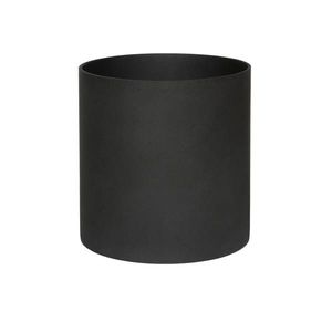 Květináč Puk, barva volcano černá, více velikostí - PotteryPots Velikost: L - v. 24.5 cm, ⌀ 25 cm obraz