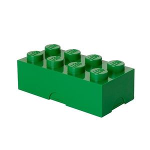 Box na svačinu 10 x 20 x 7, 5 cm, více variant - LEGO Barva: tmavě zelená obraz
