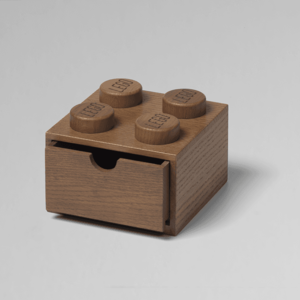 Dřevěný stolní box 4 se zásuvkou, více variant - LEGO Barva: dub - tmavě mořený obraz