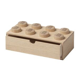Dřevěný stolní box 8 se zásuvkou, více variant - LEGO Barva: dub - ošetřený mýdlem obraz
