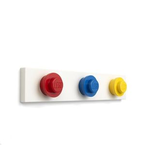 Nástěnný věšák, více variant - LEGO Barva: červená, modrá, žlutá obraz