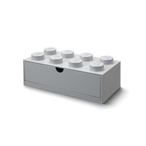 Stolní box 8 se zásuvkou, více variant - LEGO Barva: šedá obraz