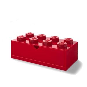 Stolní box 8 se zásuvkou, více variant - LEGO Barva: červená obraz