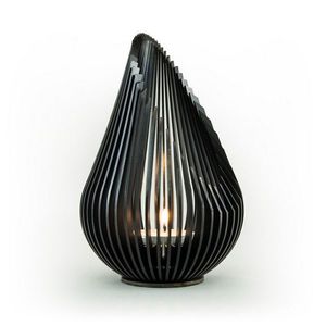 Kovový svícen Growdrop M, černá ocel - Glowbus obraz