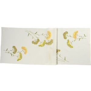 Středový pás Yara 50 x 150 cm, ecru/žlutá - Sander obraz