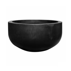 Květináč City bowl, barva černá, více velikostí - PotteryPots Velikost: S - v. 50 cm, ⌀ 92 cm obraz