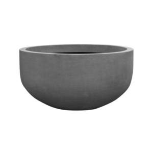 Květináč City bowl, barva šedá, více velikostí - PotteryPots Velikost: S - v. 50 cm, ⌀ 92 cm obraz