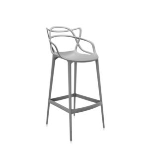 Barová židle MASTERS, v. 75 cm, více barev - Kartell Barva: šedá obraz