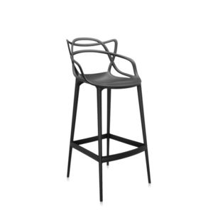 Barová židle MASTERS, v. 75 cm, více barev - Kartell Barva: černá obraz