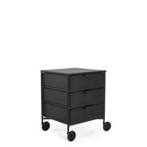 Kancelářský kontejner MOBIL MAT 3 s kolečky, více barev - Kartell Barva: matná černá obraz